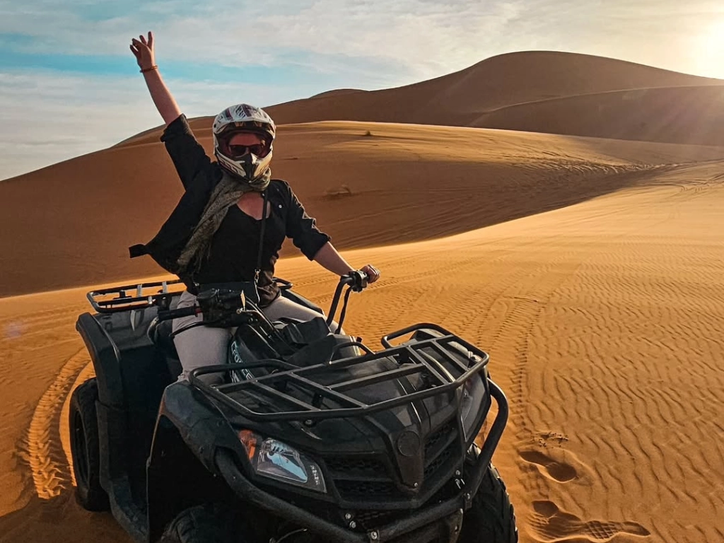 Happy customer after Merzouga ATV quad biking tour
